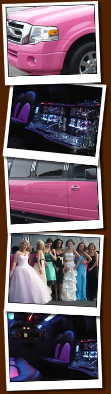 Pink Limo Hire For Hen Nights, Proms And Birthdays